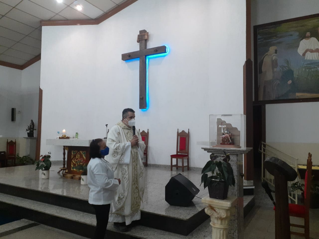 A Paróquia São José Operário recebeu o ícone da padroeira da