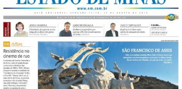 São Francisco da Piedade: jornal Estado de Minas destaca escultura do Patrono da Natureza no Santuário Basílica da Padroeira de Minas