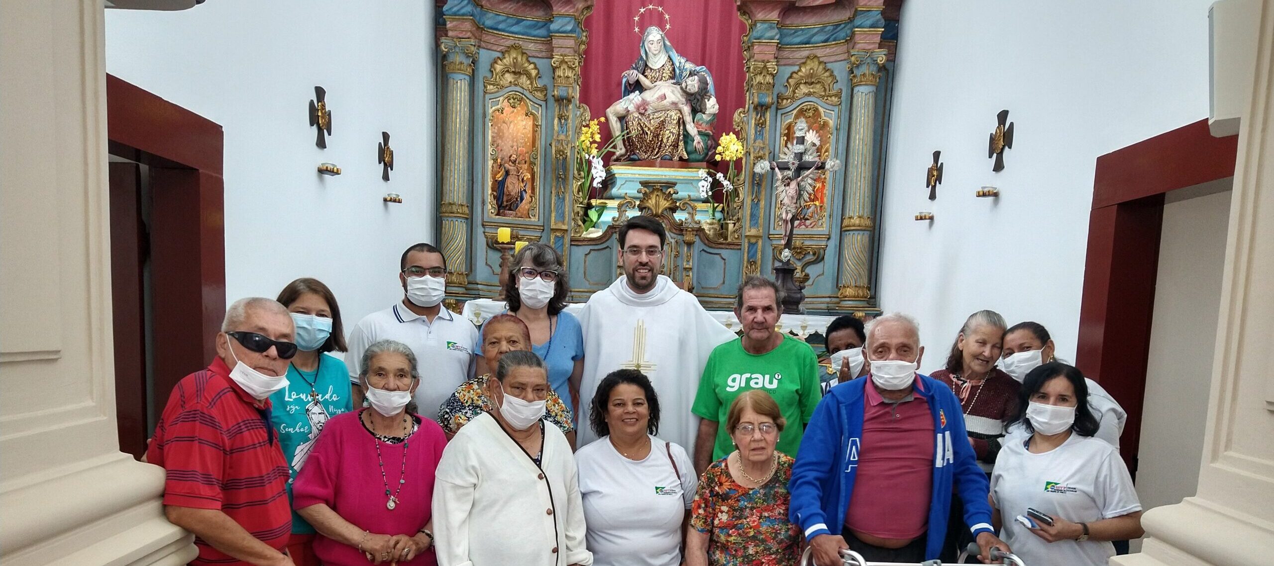 Santuário da Mãe Piedade recebe especial romaria da Casa do Ancião, da Sociedade São Vicente de Paulo