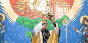 Padre Wagner Calegário preside Missa no Santuário Estadual de Nossa Senhora do Rocio, no Paraná