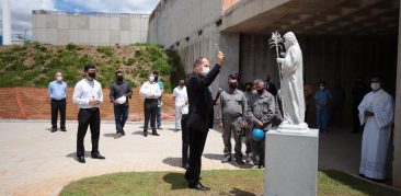 Bênção da imagem de São José na Catedral Cristo Rei e inauguração do Convívium São José, em Ribeirão das Neves