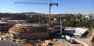 Catedral Cristo Rei: concretagem da Tenda da Paz é destaque na imprensa