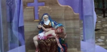 Imagem Nossa Senhora Piedade peregrina na paróquia São Vicente