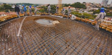 Catedral Cristo Rei: última concretagem da Tenda da Paz é destaque na imprensa