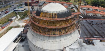 Catedral Cristo Rei: obras avançam com mais uma concretagem