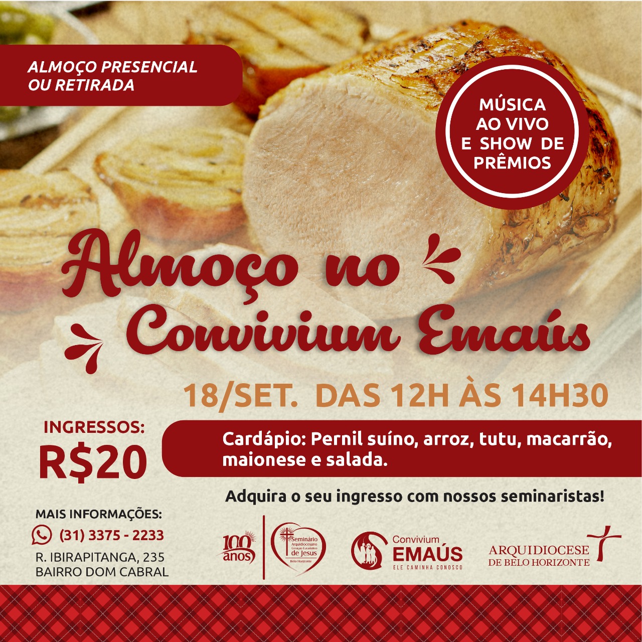 Tradicional Almoço no Convivium Emaús