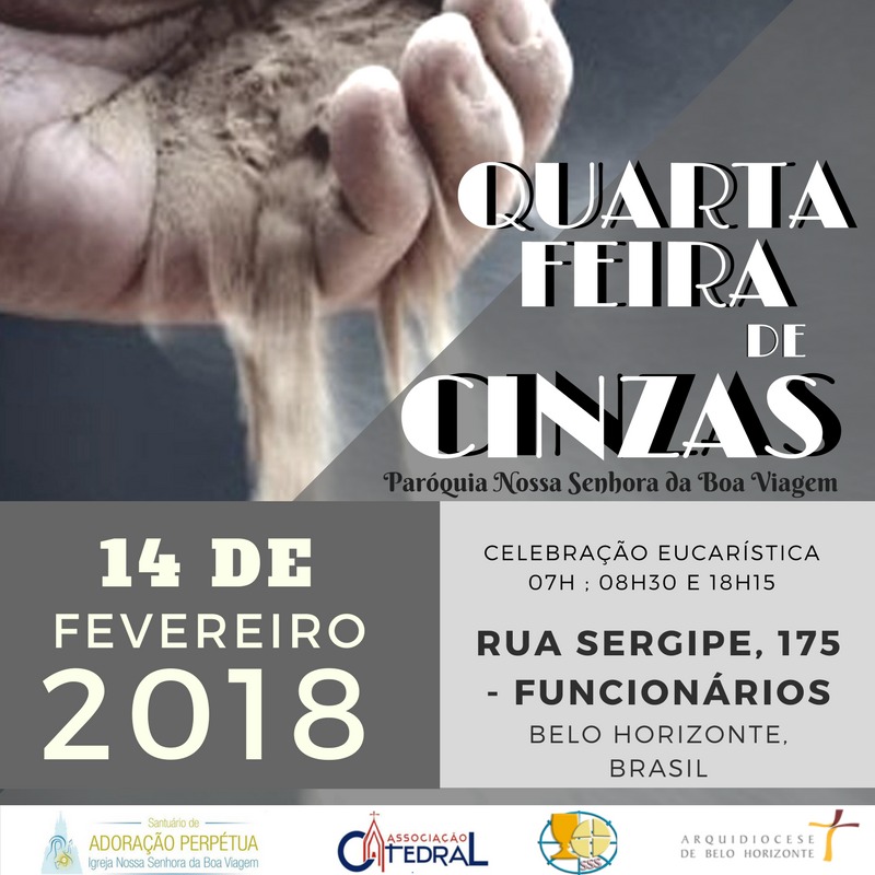 Quarta-feira de Cinzas: Participe das Celebrações em nossa Paróquia!