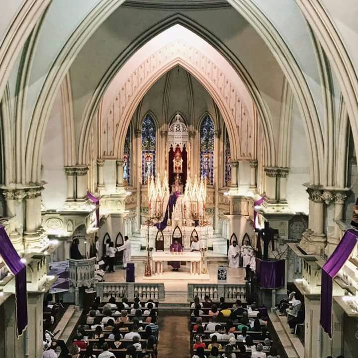 Celebração da quarta-feira de cinzas, dia 14 de Fevereiro, na Igreja Nossa Senhora da Boa Viagem, iniciando o Tempo Quaresmal.