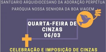 Assista o vídeo da celebração da Quarta Feira de Cinzas