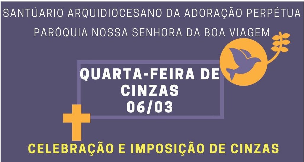 Assista o vídeo da celebração da Quarta Feira de Cinzas