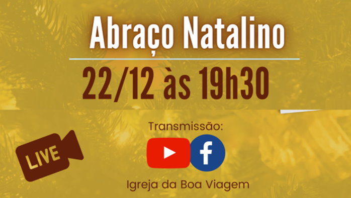 Abraço Natalino – dia 22/12 – Convidados Especiais: Alberth Holanda – Pianista  Chris Cotta – Flautista e Cantora