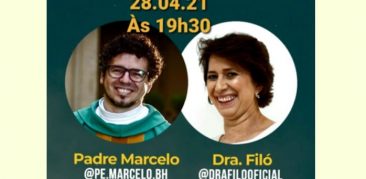 Assista a esse Bate Papo imperdível! Padre Marcelo e Dra. Filó conversam sobre a família, pandemia e Deus entre nós.