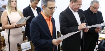 Governador Romeu Zema visita Santuário Basílica da Padroeira de Minas