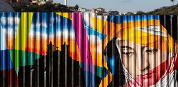 Ícone de Nossa Senhora da Piedade ganha releitura em grafite, na Catedral Cristo Rei