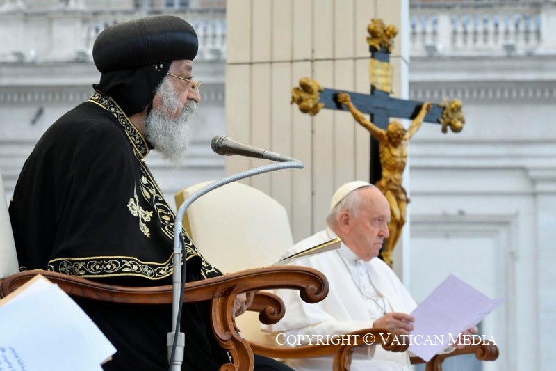 “Dia da amizade copta-católica”: Papa Francisco recebe Tawadros II, o Papa da Igreja Copta-Ortodoxa do Egito