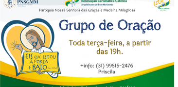 Novo Grupo de Oração, da Renovação Carismática Católica, iniciou-se em nossa Paróquia.