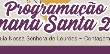 Paróquia divulga programação da Semana Santa