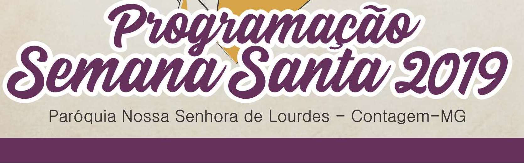 Paróquia divulga programação da Semana Santa