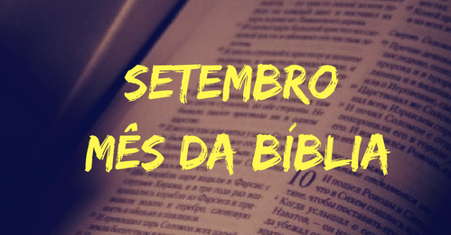 Setembro: mês da bíblia