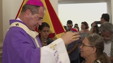 Quarta-feira de Cinzas: dom Walmor celebra o início da Quaresma com peregrinos no Santuário Basílica da Nossa Senhora Piedade