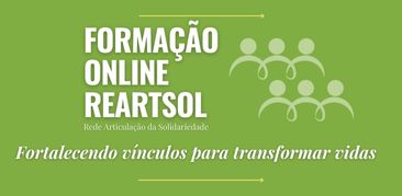 Formação online da Rede de Articulação da Solidariedade, hoje, às 19h
