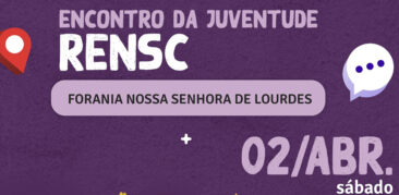 Tarde de espiritualidade com a presença dos jovens pertencentes às paróquias da Forania Nossa Senhora de Lourdes.
