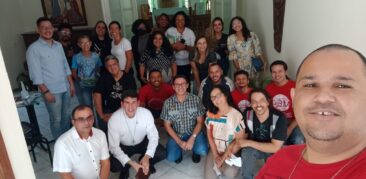 Momento de espiritualidade e formação da Pascom Rensc