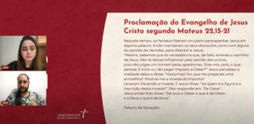 Live Terça da Leitura Orante: “Alegrai-vos e exultai”