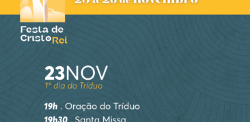 Rensc participará do primeiro dia do Tríduo da Festa de Cristo Rei – 2023