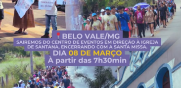 2ª Caminhada Penitencial das Juventudes da Renser: 8 de março, em Belo Vale
