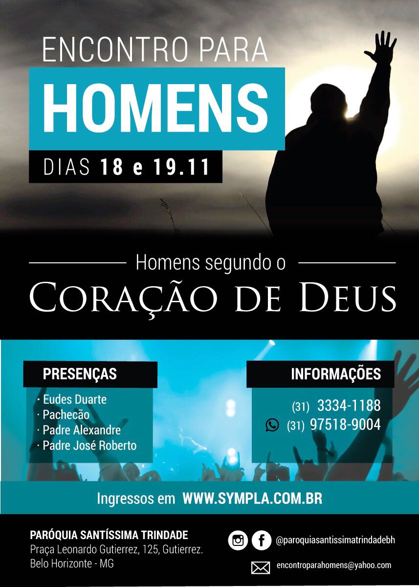 Homens Segundo Coração de Deus – 18,19/11/2017