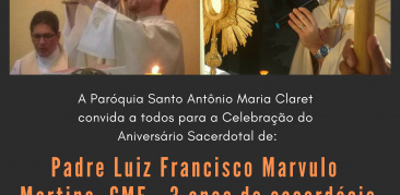 3 anos de vida sacerdotal