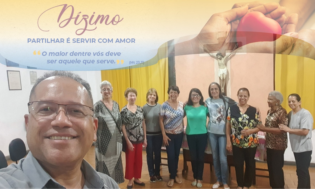 Membros da Pastoral do Dízimo da Paróquia Santo Antônio de Morro Velho reúnem-se para partilha das ações de mais um ano, na graça de Deus.