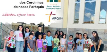 Catequese infantil aos sábados, 09:30 horas