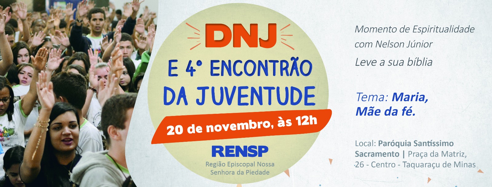 DIA NACIONAL DA JUVENTUDE NA RENSP: 20 DE NOVEMBRO