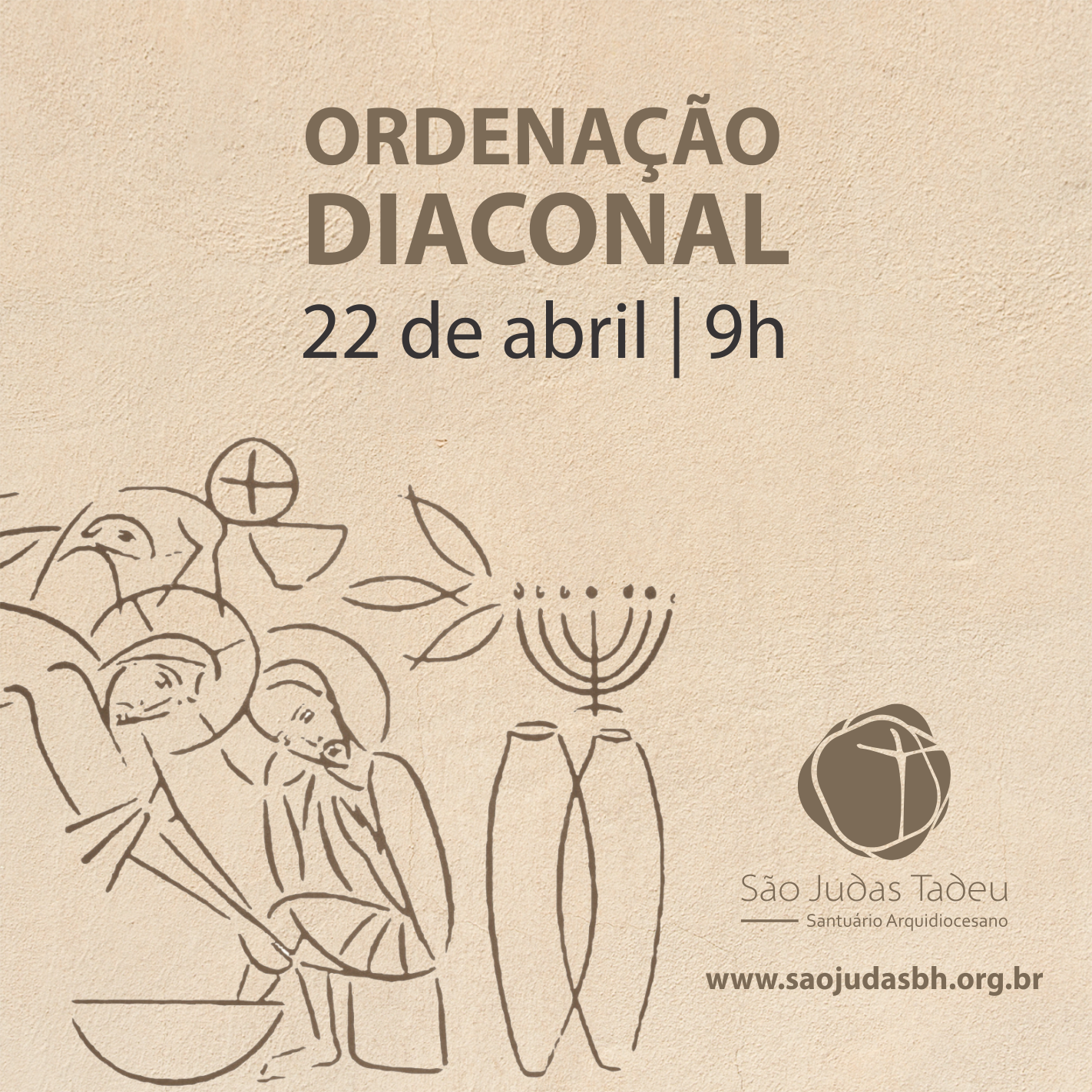 Santuário celebra ordenação diaconal neste sábado