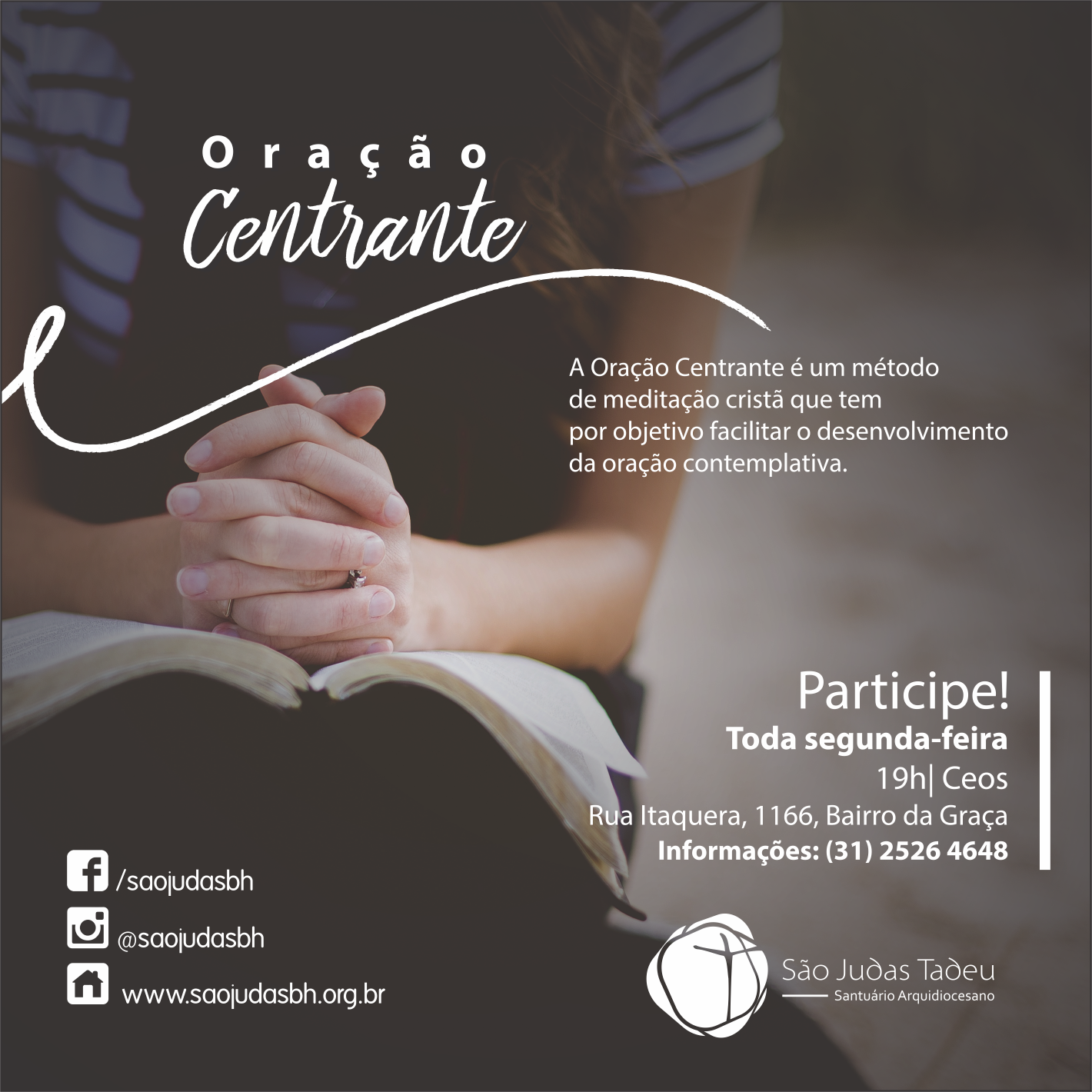 ORAÇÃO CENTRANTE: MOMENTO DE MEDITAÇÃO E INTIMIDADE COM DEUS