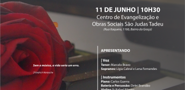 RECITAL D’CLARETTO – DO CLÁSSICO AO POPULAR: 11 DE JUNHO NO CEOS