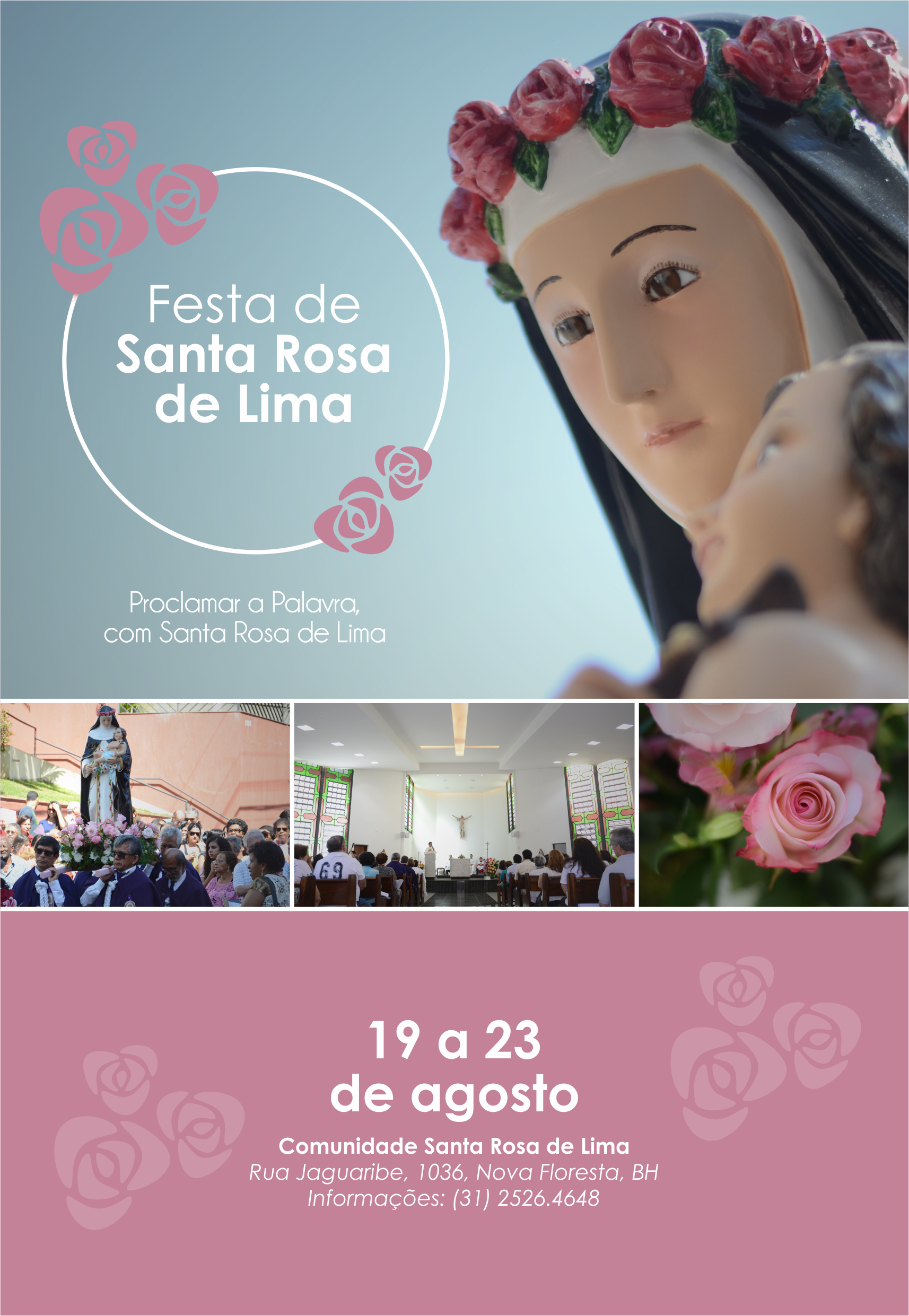 FESTA DE SANTA ROSA DE LIMA – 19 A 23 DE AGOSTO