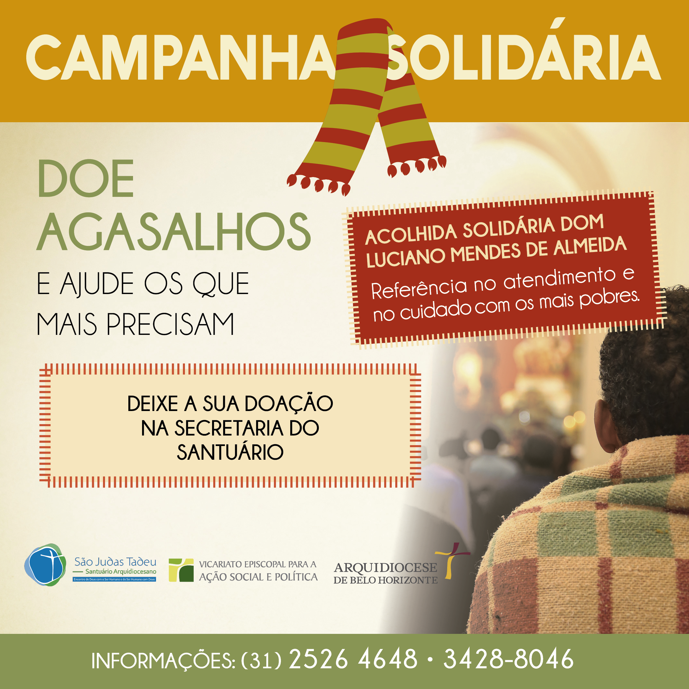 PARTICIPE DA CAMPANHA DO AGASALHO DA ARQUIDIOCESE DE BH