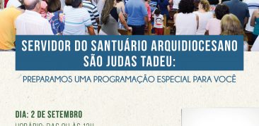 PARTICIPE DO 1º ENCONTRO DE SERVIDORES DE SANTUÁRIOS