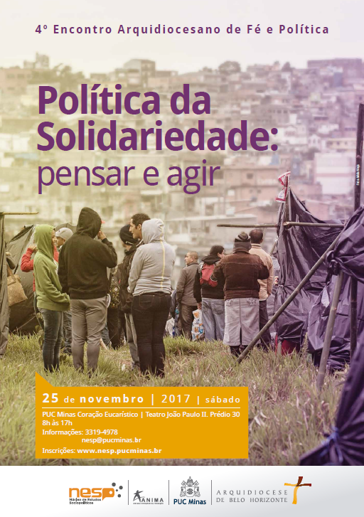 CARTAZ DO 4º ENCONTRO ARQUIDIOCESANO DE FÉ E POLÍTICA É APRESENTADO