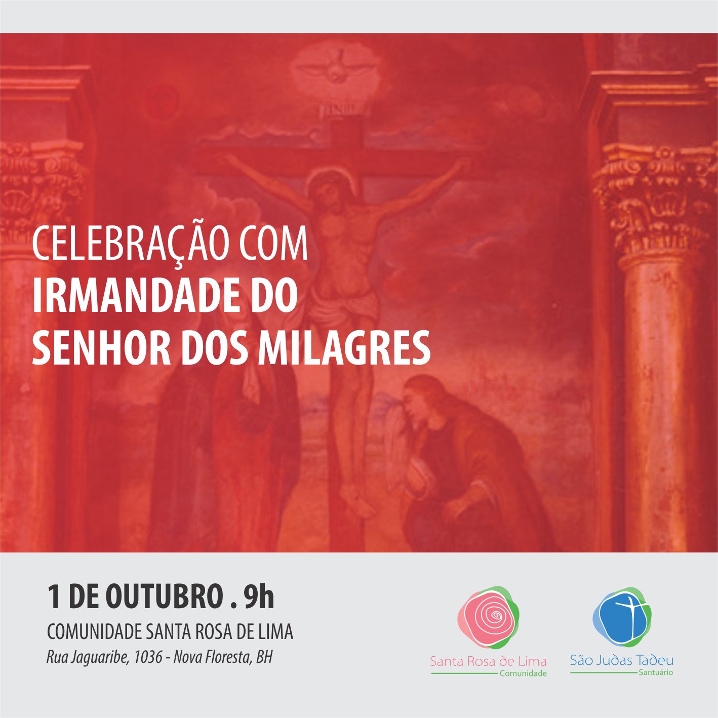 COMUNIDADE SANTA ROSA DE LIMA RECEBE HOMENAGEM AO SENHOR DOS MILAGRES