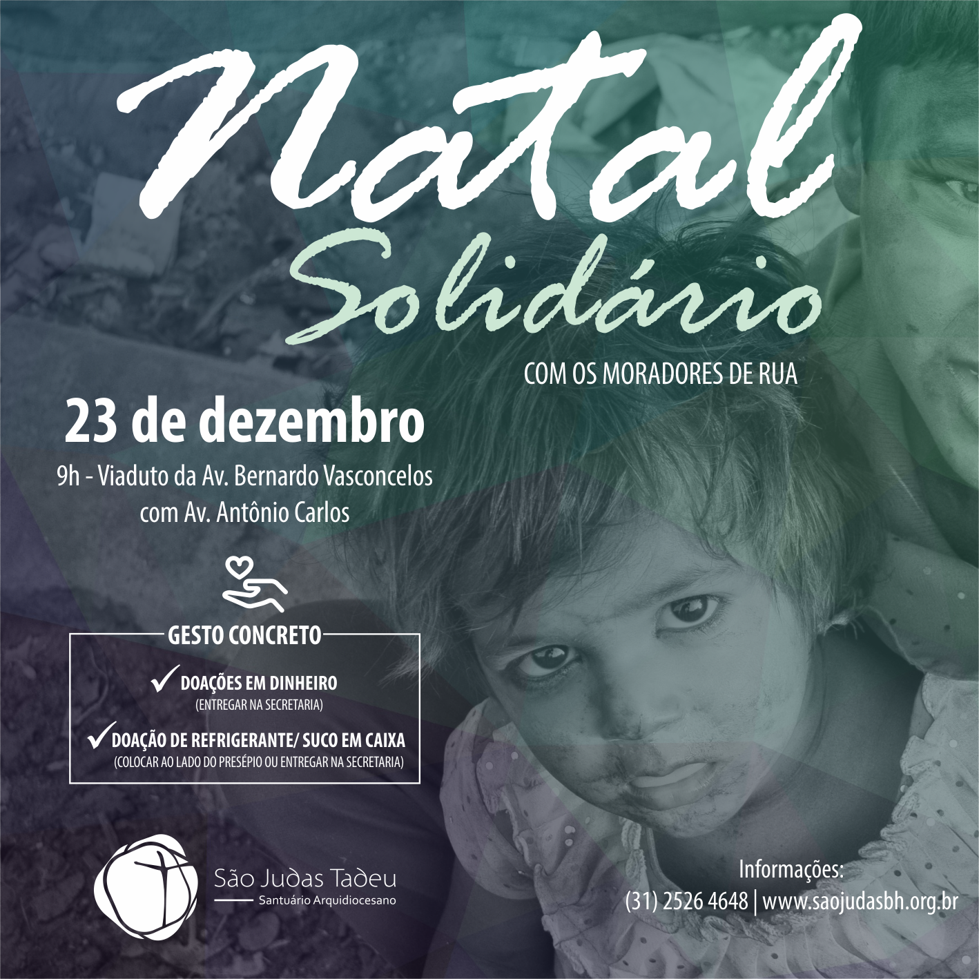 NATAL SOLIDÁRIO COM PESSOAS EM SITUAÇÃO DE RUA