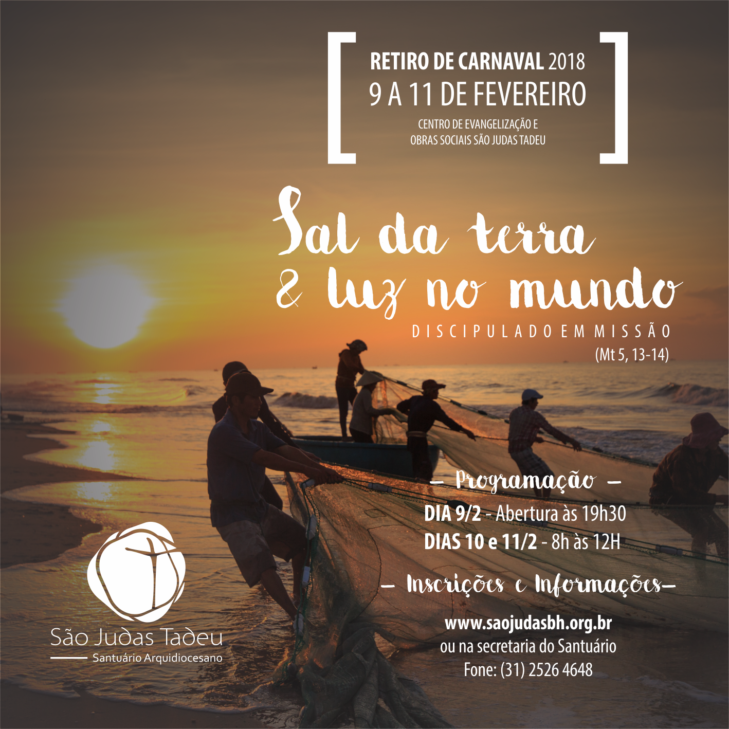 RETIRO DE CARNAVAL NO SANTUÁRIO