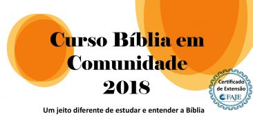 Serviço de Animação Bíblica está com inscrições abertas para o curso Bíblia em Comunidade