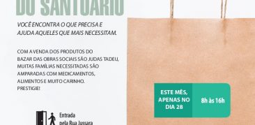 Bazar Solidário: dia 28 de janeiro. Prestigie!!!