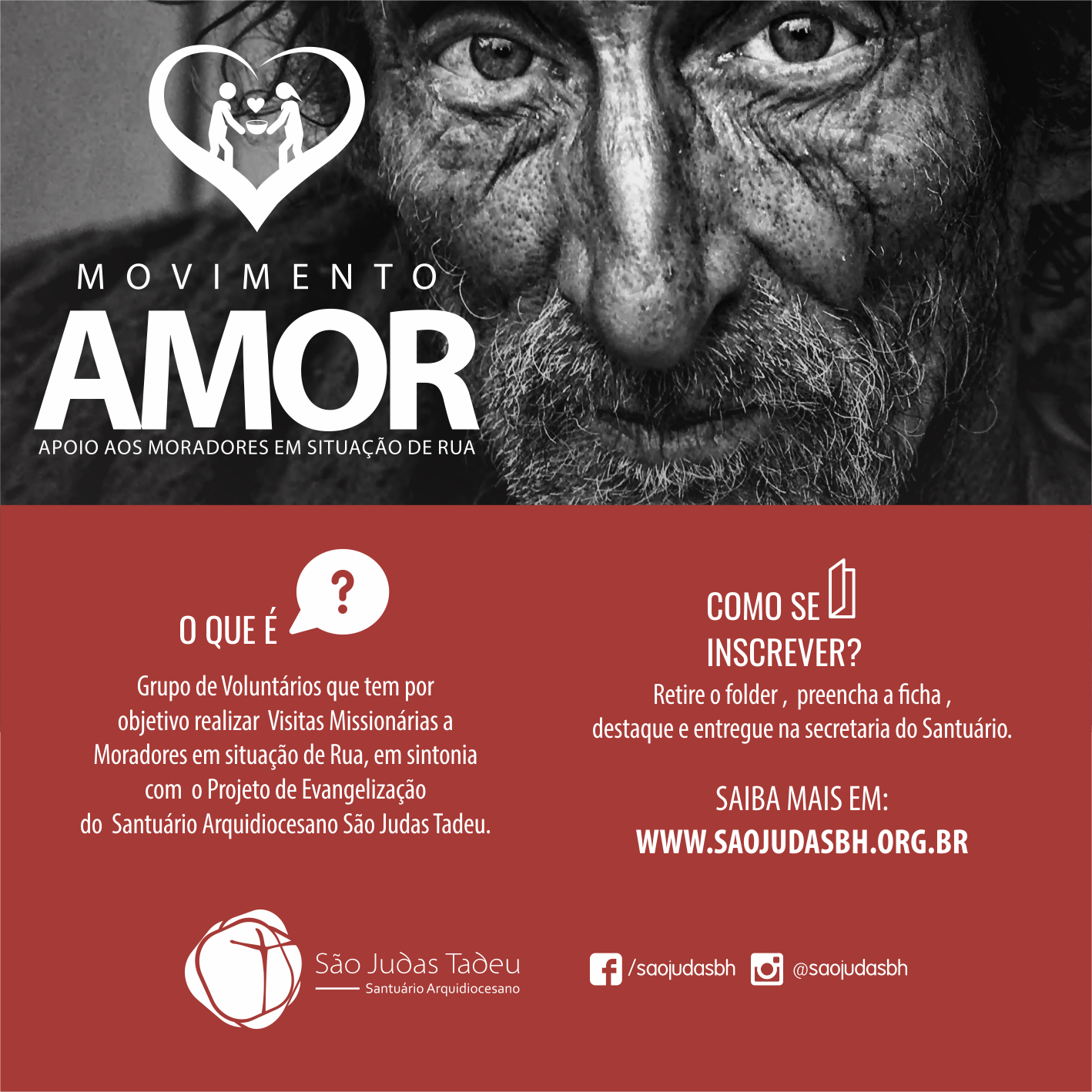 Movimento “AMOR” transforma fé em atitudes concretas para pessoas em situação de rua