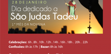 Amanhã iniciamos a novena em honra a São Judas Tadeu. Participe conosco!!!