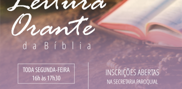 Leitura Orante da Bíblia proporciona um mergulho em nossa espiritualidade